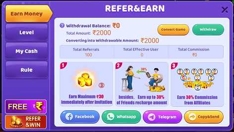 Rummy Dream Refer and Earn